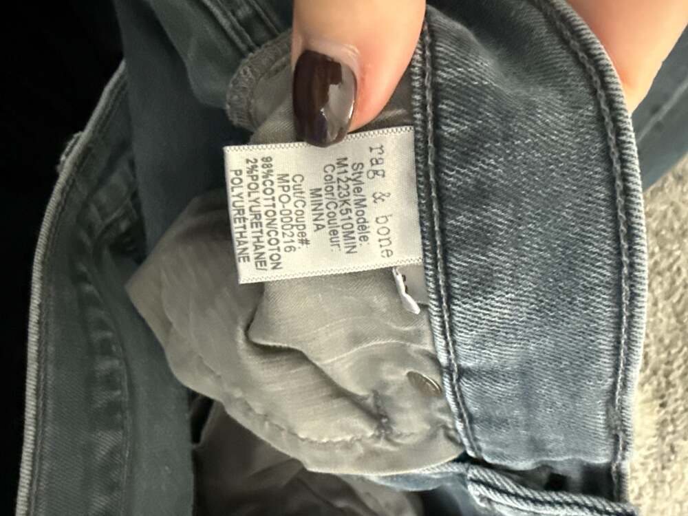 rag & bone Fit 2 Slim Straight Leg Jeans in Minna Wash Size 32 - Picture 6 of 9